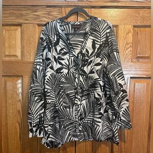Dana Buchman Long Sleeve Swimsuit Coverup Size XL
